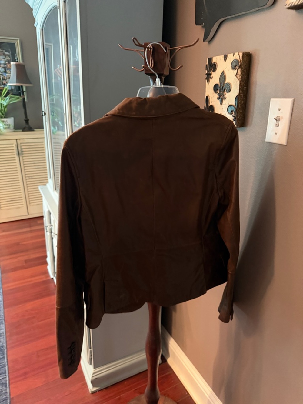 Express Design Studio Brown Leather Jacket - Picture 6 of 9
